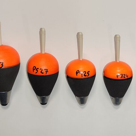 Boyas plomadas de neopreno naranjas